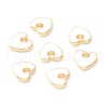 Rack Plating Eco-friendly Brass Enamel Charms KK-D073-04G-NR-2