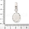 Brass Micro Pave Cubic Zirconia Pendants KK-S510-45GP-02-3