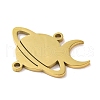 304 Stainless Steel Hollow Connector Charms STAS-Z069-04G-2
