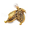 Butterfly Alloy Rhinestone Brooches JEWB-I034-35AG-02-2
