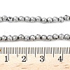 Electroplate Synthetic Magnetic Hematite Beads Strands G-A263-B01-02C-4