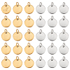   60Pcs 2 Colors 304 Stainless Steel Charms STAS-PH0005-88-1