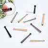  6Pcs 6 Styles Iron Bolo Tie Slide Clasp IFIN-NB0001-49-4