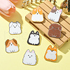 8Pcs 8 Styles Acrylic Brooches FIND-CJ0001-94-4