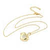Brass Micro Pave Clear Cubic Zirconia Heart Locket Pendant Necklaces for Women NJEW-S449-04B-G-4