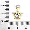 Brass Micro Pave Cubic Zirconia Pendants KK-Z100-08G-3