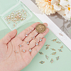 Unicraftale 60Pcs 3 Styles Brass Pave Clear Cubic Zirconia Connector Charms FIND-UN0004-42-2