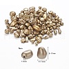 Plated Acrylic Beads MACR-YW0001-29G-3