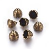 Tibetan Style Alloy Bead Caps TIBE-5211-AB-FF-1