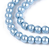 Baking Painted Pearlized Glass Pearl Round Bead Strands HY-Q003-4mm-24-A-3