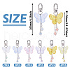 Butterfly Acrylic Pendant Decoration HJEW-TAC0056-3