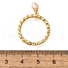 Brass Curb Chain Cuff Rings for Women RJEW-Z085-05G-5