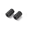 Ion Plating(IP) 304 Stainless Steel Tube Beads STAS-WH0055-03EB-2