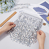 Polyester with Glitter Waist Belt with Curb Chains AJEW-WH0166-70A-3