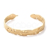 304 Stainless Steel Cuff Bangles for Women BJEW-K263-05G-07-2