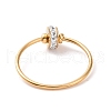 Crystal Rhinestone Flat Round Finger Ring RJEW-D120-22B-G-3