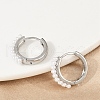 Brass ABS Imitation Pearl Hoop Earrings EJEW-M082-04P-5
