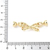 Brass Fold Over Clasps KK-U059-36G-3