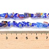 Handmade Millefiori Lampwork Beads Strands LAMP-P070-02A-06-4