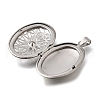 316 Stainless Steel Locket Pendants STAS-C123-01A-P-2