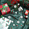 SUNNYCLUE 160Pcs 4 Styles Christmas Theme Opaque Resin Cabochons RESI-SC0005-80A-4