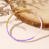 Colorful Glass Seed Round Beaded Stretch Bracelets for Women JM5364-4-1