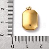 316 Stainless Steel Faceted Glass Pendants STAS-K258-48G-05-3