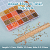 DICOSMETIC 360g 24 Style Glass Seed Beads SEED-DC0001-09-2