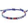 Adjustable Bohemian Style Cotton & Linen Cord Braided Bracelets for Friendship OB0004-23-1
