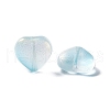 Electroplate Frosted Glass Bead EGLA-H102-08G-1