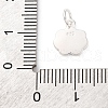 925 Sterling Silver White and Pink Enamel Smiling Face Cloud Charms STER-D303-03S-3