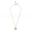 201 Stainless Steel Pendant Necklaces for Women NJEW-D055-07G-3