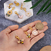 Craftdady 9Pcs 9 Style Alloy Enamel Pendant Decoration HJEW-CD0001-01-6