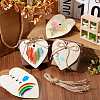 SOFPLATE Unfinished Natural Wood Cutouts Ornaments WOOD-SP0001-17A-4