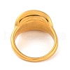 Ion Plating(IP) 304 Stainless Steel Oval Finger Rings for Women RJEW-S414-54B-G-3