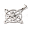 Non-Tarnish 304 Stainless Steel Pendants STAS-U010-10P-2
