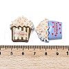 Opaque Resin Cabochons FIND-Z077-12-3