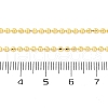 Brass Rondelle Link Chain Necklaces for Women NJEW-K282-04G-5