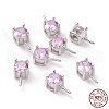 Rhodium Plated 925 Sterling Silver Peg Bails STER-D035-47P-06-4