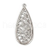 Brass Micro Pave Cubic Zirconia Pendants KK-M322-34P-1