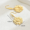 Stainless Steel Sunflower Dangle Earrings JH4666-5