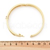 Brass Micro Pave Clear Cubic Zirconia Hinged Bangles for Women BJEW-K274-12G-5