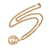 304 Stainless Steel Costura Sewing Machine Holloe Pendant Necklaces NJEW-K283-28G-4