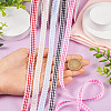 10 Yards Flat Polycotton(Polyester Cotton) Ribbon OCOR-TAC0030-01H-15