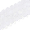 Frosted Transparent Glass Beads Strands GLAA-T032-T10mm-MBB13-2