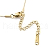 Ion Plating(IP) Shell Square Pendant Necklaces NJEW-P296-01G-A-3