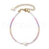 Glass Seed Beaded Bracelets for Women BJEW-MZ00134-7