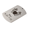 Non-Tarnish 304 Stainless Steel Pendants STAS-C098-01E-P-2