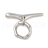 Brass Toggle Clasps KK-M270-02P-1