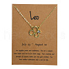 Alloy Crystal Rhinestone Constellation Pendant Necklaces for Women WG4ACA0-05-1